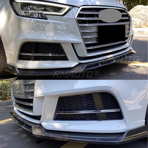 Lame de pare-chocs avant pour Audi A3 S3 2016 2017 2018 2019, Pièces et accessoires extérieurs de voiture, Kit carrosserie, Noir brillant - Product Image 6