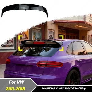 สำหรับ Polo MK5 6R 6C สไตล์ WRC ปี 2011 2012 2013 2014 2015 2016 2017 2018 ชุดแต่งสปอยเลอร์หลังคาท้ายรถยนต์ - Product Image 1