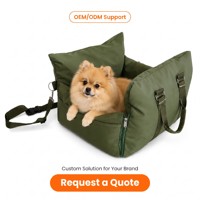 Housse de siège auto pour chien, motif écossais, antidérapante, avec poche de rangement, crochet de sécurité pour laisse et poignée de transport pour chiens et chats de petite et moyenne taille