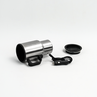 Mug chauffant multifonctionnel pour voiture avec logo personnalisé, bouilloire électrique, tasse thermos en acier inoxydable avec couvercle et poignée