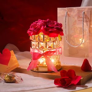 45cm scrivania Bonsai albero luce con 24 Led filo di rame Usb stanza artificiale fiore decorazione Stand fata Rose Led luce albero - Product Image 6