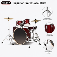 Standard PVC-Schalen-Schlagzeug Komplettes Percussion-Set für Live-Auftritte, Proben und Tägliches Üben