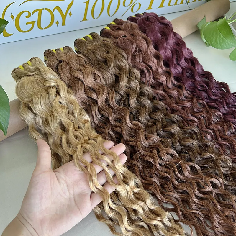 GDY Bestseller natürliche Rohstoffe Bündel lockiges lockiges vietnamesisches Haar Flechtung doppelt eingezogenes kambodschanisches Vietnam Verkäufer