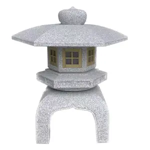 일본 맞춤형 정원 장식 화강암 돌 조각 대형 탑 랜턴 장식품 KODAI YUKIMI