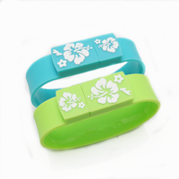 Bracelet en silicone de bonne qualité USB 3.0 Flash Drive Cadeaux de Noël bon marché