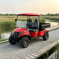 Voiturette de golf électrique 4 places 72V au lithium certifiée DOT pour les quartiers américains avec kit de sécurité complet à vendre