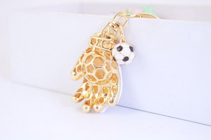 Porte-clés sport de luxe pendentif gant de gardien de but drôle en métal cadeau de Couple pour hommes Football et Baseball porte-clés bijoux - Product Image 4