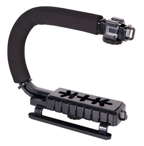 Estabilizador de mango en forma de U con tres soportes de zapata caliente Universal Smartphone Camera Flash Bracket Photo Studio Accesorios - Product Image 1