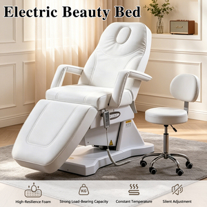 Lettino Massaggio Elettrico di Lusso per Estetica, Extension Ciglia, Sistema a 3 Motori, Colori Personalizzabili, Ideale per Spa, Saloni, Tatuaggi - Product Image 1
