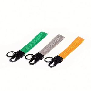 Wholesale Tactical Gear Clip Band <b>Key</b> <b>Chain</b> Nylon Belt Black Tactical Climbing Jacquard Keychain - Product Image 3