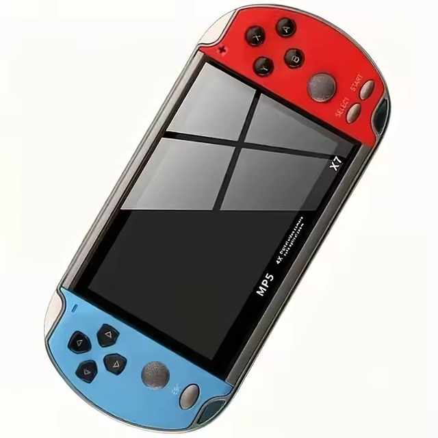 X7 Handheld Mini Hand Held MP5 Video Game 4.3 Inch HD Large 64G Screen Classic Game Retro Console with Games