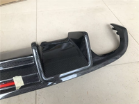 Diffuseur arrière en fibre de carbone de style LED OEM pour Audi A4 B8 Diffuseur de séparateur de pare-chocs arrière régulier