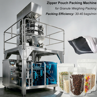 Machine d'emballage automatique de sachets à fermeture éclair Dession pour grains de café, épices, chips, noix, bonbons, sachets à fermeture éclair Doypack