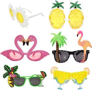 Gafas de Sol Divertidas para Fiestas Hawaianas, Artículos de Fiesta con Temática Hawaiana para Piscina Tropical y Playa - Product Image 1