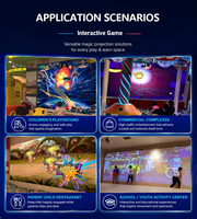 Parc d'attractions interactif pour enfants en intérieur : Mur interactif, sol interactif, fonctionnement simultané, prix abordable, dispositif interactif
