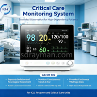 Moniteur patient Rayman RM01-PM12 en gros avec écran tactile, ECG standard, AG, BIS, EtCO2, IBP en option, surveillance centrale, certifié CE