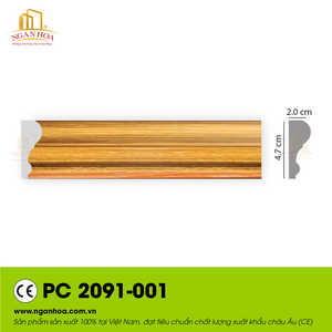 Moulures murales décoratives en PS imitation bois imperméables |   Moulures murales intérieures en polystyrène, vente en gros d'usine - Product Image 3