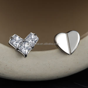 Giometal ASTM F136 titanio cuore estremità gioielli <span class=keywords><strong>per</strong></span> il corpo all'ingrosso Tragus Helix Daith <span class=keywords><strong>orecchini</strong></span> di cartilagine <span class=keywords><strong>Piercing</strong></span> senza filo - Product Image 2