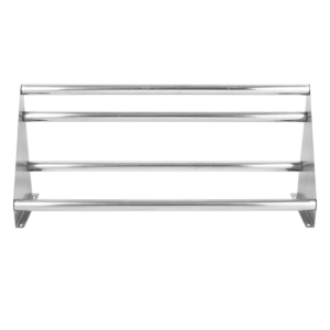 Estante de Pared con Marco Tubular de Acero Inoxidable, Estante de Almacenamiento Comercial para Cocina, Restaurante, Hotel y Servicios de Catering - Product Image 4