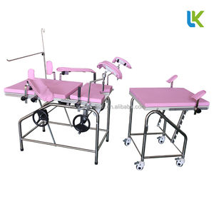 เตียงตรวจภายในสตรีไฟฟ้า สแตนเลส รุ่น LK-Q1 แบบพับได้ สีชมพู ได้รับการรับรองมาตรฐาน CE ระดับอุปกรณ์การแพทย์คลาส 1 - Product Image 2