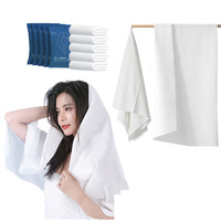 Wholesale OEM Custom Disposable Bath Travel Towels Portable Soft Cotton Towel 70x140cm Compressed Towel