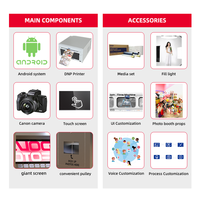 Photo Booth All-in-One Software Máquina expendedora Impresora Remote Selfie Station PhotoBooth Photo Booth Motion Camera Booth