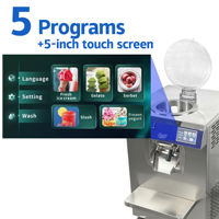 24l / h vertical machine à crème glacée Outdoor Fruit Machine Italie salle à manger sirop de crème glacée lot congélateur