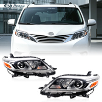 Phare avant de haute qualité compatible avec Toyota Sienna 2016-2020, phare au xénon à faisceau élevé, état neuf