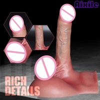 Dildo Realista con Fuerte Ventosa, Juguete Sexual para Adultos, Dildo Manos Libres con Textura de Piel Realista y Venas para Mujeres y Parejas