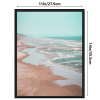 Cadre Photo Noir Minimaliste 11x14 Affiche Cadre Bois Naturel Solide En Bois Cadres Photo pour Mur Art Prints