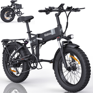 Vélo électrique pliable tout-terrain 20 pouces avec batterie lithium 15Ah/48V, moteur 1500W et pneus larges - Product Image 1