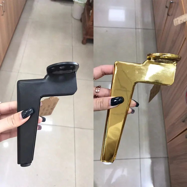 Fabrika satış 12cm 15cm 18cm Metal dolap bacak kanepe ayak ayakları için mobilya