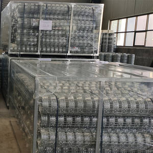 רשת גדר רשת תיל פלדה מפוארת כבדה 150 מ""מ צמצם 2 מ""מ קוטר חוט ארוג גידור חווה בלחץ גבוה - Product Image 4