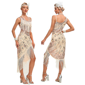 Nouvelle robe de soirée Downton Abbey pour demoiselle d'honneur, invitée de mariage, soirée de gala, style années <span class=keywords><strong>1920</strong></span>, Great Gatsby - Product Image 3