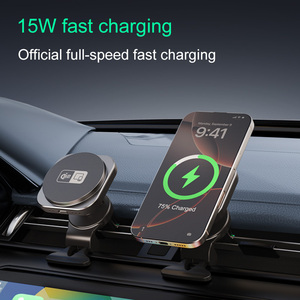 Cargador de coche inalámbrico magnético CarPlay inalámbrico 4 en 1 universal conectividad inalámbrica soporte de carga inalámbrica 15W carga rápida - Product Image 3