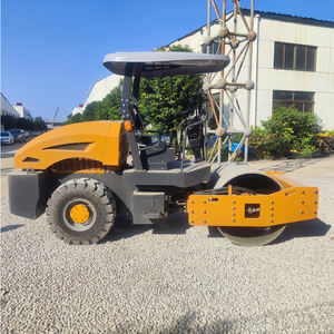 4Ton tek davul titreşimli yol silindiri toprak actor ktör 6 Ton dizel hidrolik tek çelik jant titreşim asfalt yol silindiri - Product Image 1