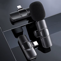 Microphone Lavalier Sans Fil K9 - Léger, en Plastique, à Condensateur, Anti-Bruit, Plug-and-Play pour PC et Diffusion en Direct