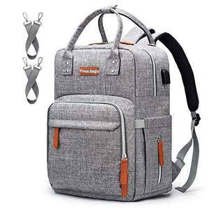 <span class=keywords><strong>Sac</strong></span> à dos multifonction <span class=keywords><strong>pour</strong></span> maman et <span class=keywords><strong>papa</strong></span> avec port de chargement USB <span class=keywords><strong>pour</strong></span> poussette - Product Image 1