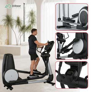 Appareil elliptique de cardio-training à faible impact, robuste, avec volant d'inertie lourd, pour usage en salle de sport - Product Image 2