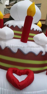 Decoración <span class=keywords><strong>de</strong></span> boda al aire libre inflable Holanda Feliz cumpleaños pastel globo publicidad inflables para eventos al aire libre - Product Image 4