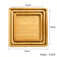 Assiette à dessert et plateau à collation en bois massif gravé, écologique, moderne et luxueux, pour servir des fruits secs lors de fêtes