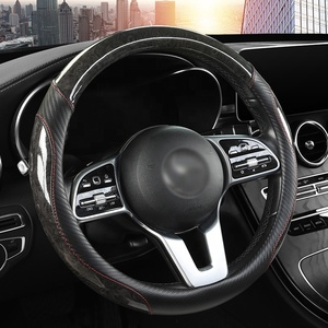 Coprivolante per Auto Stile Business, Effetto Legno di Pesco, Universale per Tutte le Stagioni, Accessorio Protettivo per Interni Auto - Product Image 2