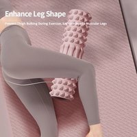 Rouleau en mousse EVA avec bâton de massage et balle de point de pression, portable et durable pour la relaxation musculaire des tissus profonds