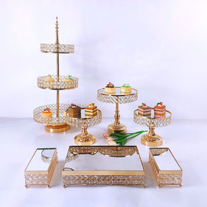 Soporte <span class=keywords><strong>de</strong></span> pastel <span class=keywords><strong>de</strong></span> cristal europeo, mesa <span class=keywords><strong>de</strong></span> postre <span class=keywords><strong>de</strong></span> oro electrochapado <span class=keywords><strong>de</strong></span> hierro y Metal, bandeja <span class=keywords><strong>de</strong></span> pastelería con espejo, accesorios <span class=keywords><strong>de</strong></span> boda, adornos decorativos - Product Image 4