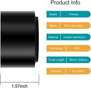Металлическая выдвижная кольцевая шторка для объектива 77 мм с центральным зажимом для Canon, Nikon, Sony, Pentax, Olympus, Fuji, Summar - Product Image 2