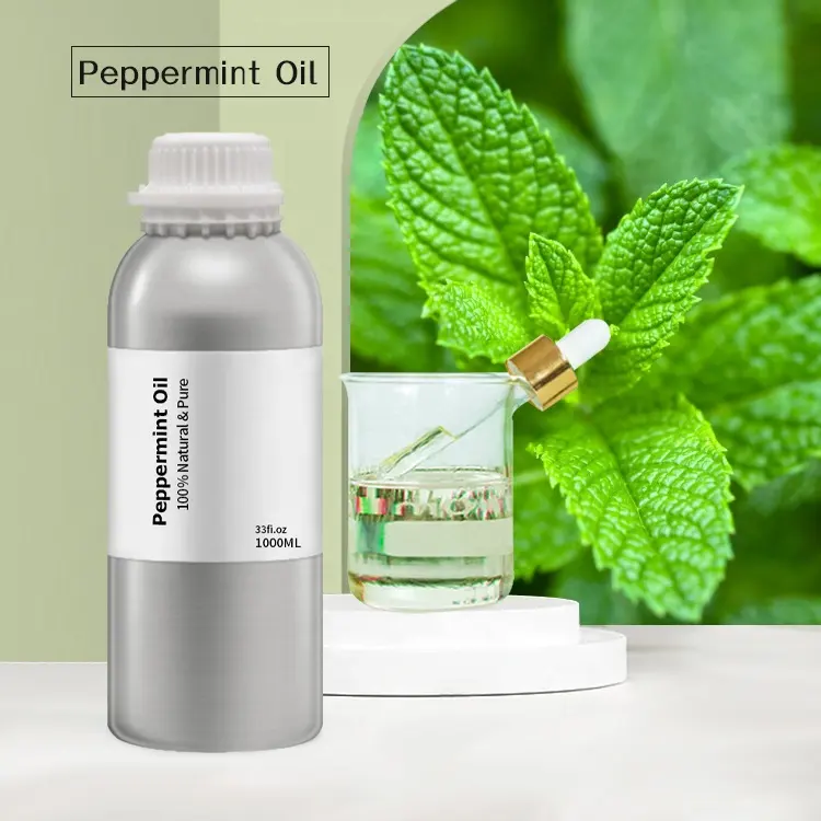 100% Pure Natural Steam Distilled Peppermint Oil For Hair Price Bulk Organic Essential Oil Peppermint