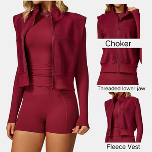 Gilet sans manches zippé à col montant pour femme, chaud en polaire Orit, coupe ajustée, léger et isolé, pour l'extérieur - Product Image 2
