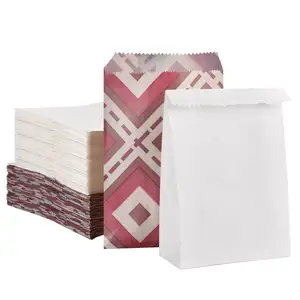 Emballage de collations faites à la main de haute qualité impression personnalisée biscuit translucide résistant à l'huile produits de boulangerie petits sacs en papier ciré - Product Image 1