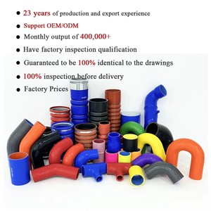 Kinglin bán buôn tự động Turbo 45 135 90 180 độ khuỷu tay bện tăng cường linh hoạt Silicone Hose - Product Image 2
