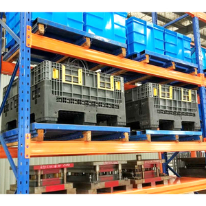 批发可折叠仓储托盘集装箱物流运输仓储带盖塑料托盘箱 - Product Image 6